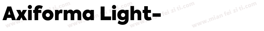 Axiforma Light字体转换